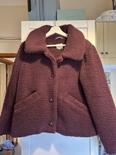 Fatface Purple Teddy Jacket