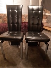 2 Black Leather And Stainless