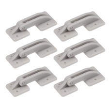 RC Hinges Adjustable Hatch Hinge L38xW18mm,for RC Model Airplane Parts Grey 6pcs