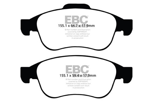 Ebc greenstuff front brake - ebc,