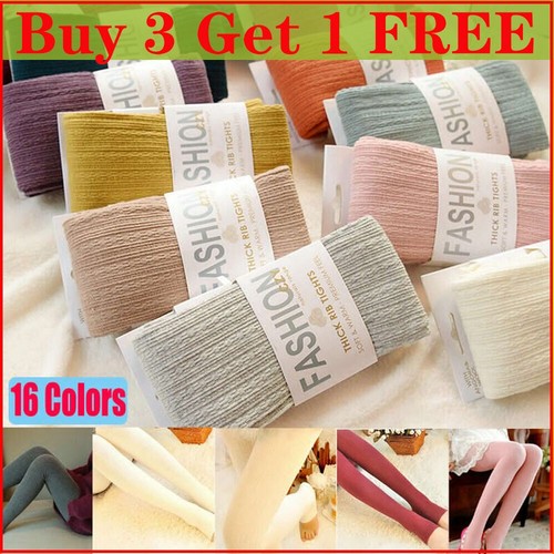 Winter knitted footed tights - winter,