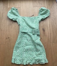 Zara green floral - green,