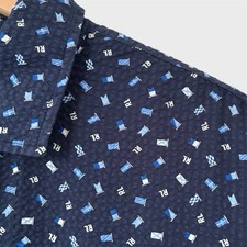 Ralph Lauren Navy Blue Crinkle