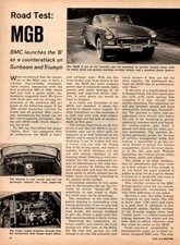 '62 MGB Sports Car, Early Road