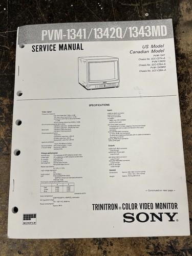Vntg sony trinitron color - sony,