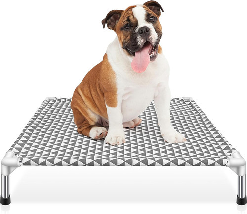 Elevated outdoor dog bed - dog,