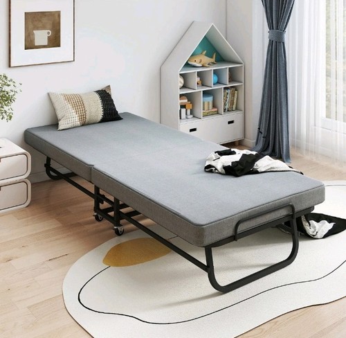Portable folding guest bed - guest, on
