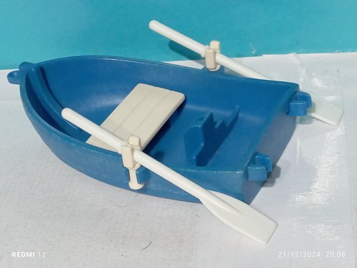 Playmobil blue and white boat - playmobil,