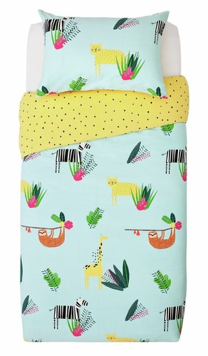 Childrens safari single duvet - childrens,