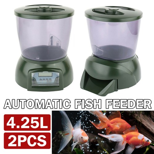 Automatic pond fish feeder - pond,