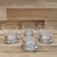 Set of 4 Ship Engraved Whisky