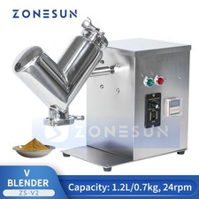 ZONESUN ZS‑V20 Stainless Steel V‑Type Granules Mixing Machine For Grains Candies