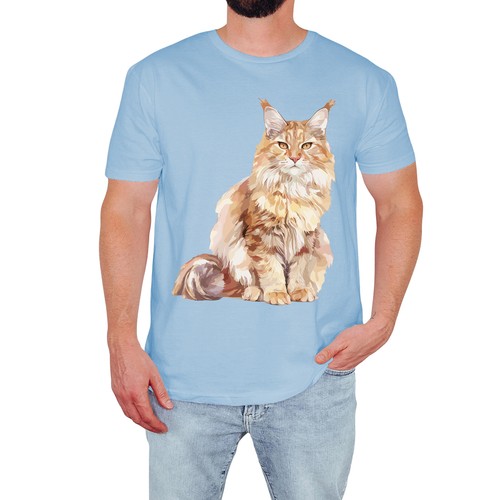 Maine coon cat mens - cat,