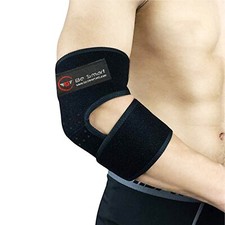 Neoprene Adjustable Elbow Support Brace Tennis Arthritis Black Strap Use NHS