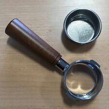 Pavoni Pre-2000 49mm Bottomless Portafilter + Wooden Handle + 18g Filter Basket