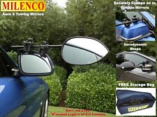 2 x Milenco Aero 4 Towing Mirrors- Standard (Convex)- FREE Storage/Carry Bag