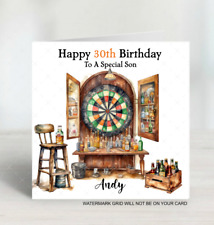 Personalised  Darts Birthday