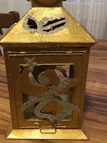 Christmas gold glitter - glitter, lantern