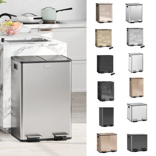 Dual kitchen bin - kitchen,