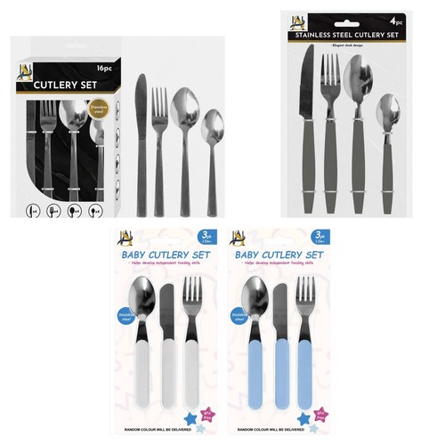 Stainless steel cutlery sets - stainless,