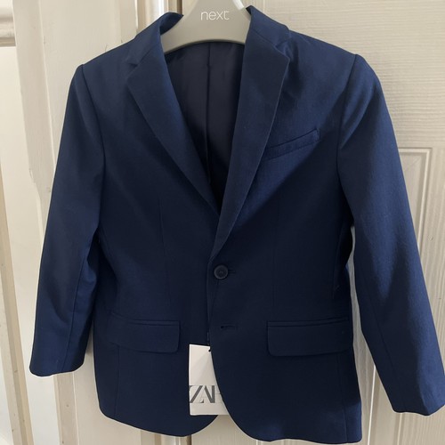 Zara boys navy blazer - blazer, aged