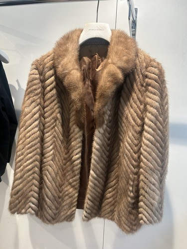 Vintage brown chevron real - vintage,