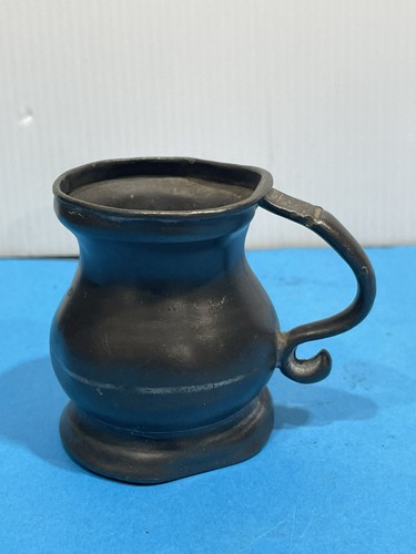 Antique pewter half gill - half,