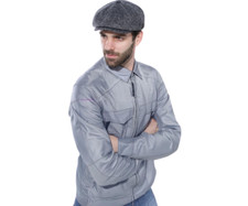 Adult Grey Peaky Flat Cap