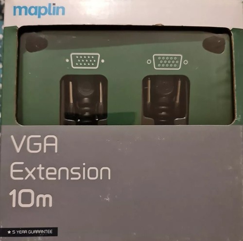 10m maplin vga extension cable - extension,