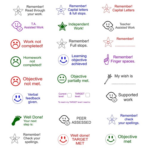 Teacher school rubber - , stamp