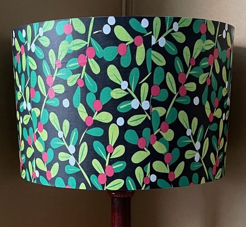 Christmas lampshade holly - lampshade,,