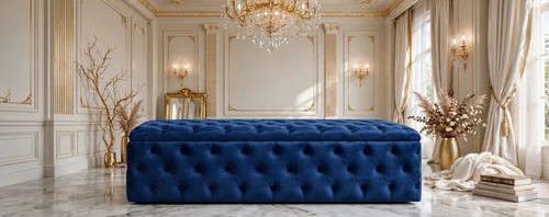 King size chesterfield ottoman - chesterfield,