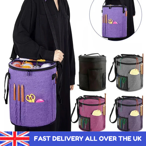 Crochet knitting bag - &,