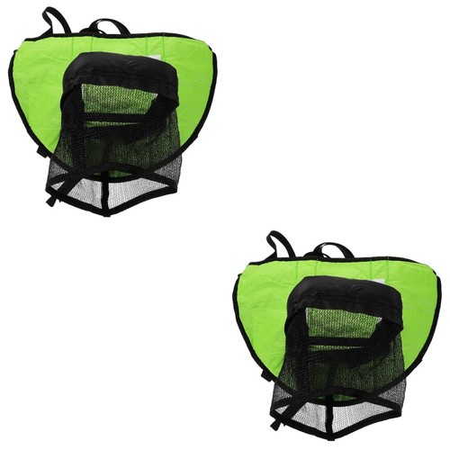 Reusable green trampoline - green,