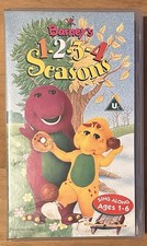 Barney’s 1-2-3-4 Seasons – Rare Sing-Along VHS | Tested & Working