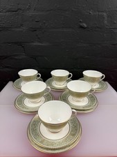 6 Royal Doulton English Renaissance Tea Trios Cups Saucers And Side Plates Set