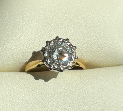 Vintage 18ct gold 80ct - vintage, 0.80ct