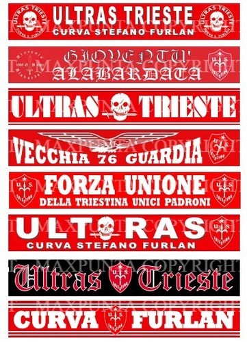 Triestina plastic stickers - triestina,