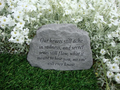Memorial grave stone ornament - grave,