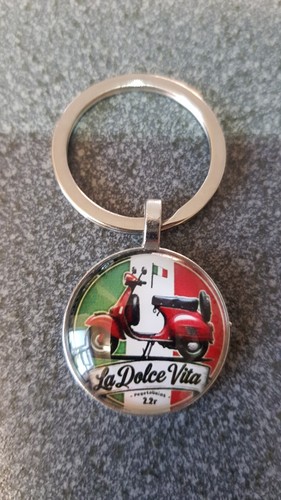 Vespa keyring scooter key - scooter,