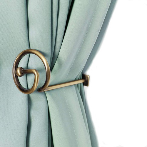 Curtain holdback bronze set - curtain, of