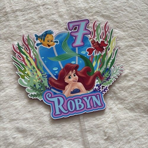 Little mermaid cake topper - little,