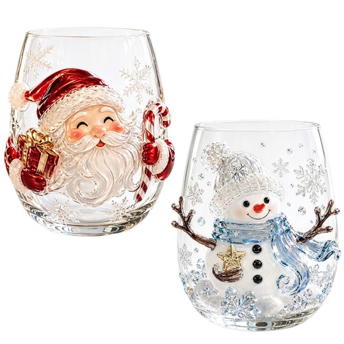 Christmas glass art - 3d,