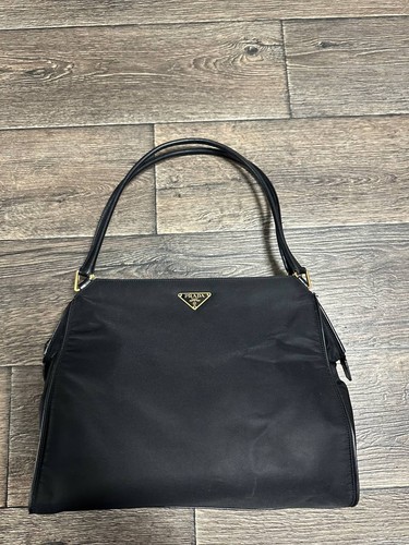 Prada hand bag nylon black - prada,