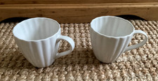 2x John Lewis White Speckled