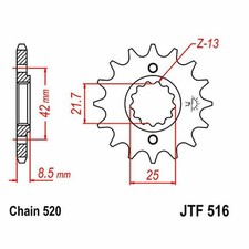 SPROCKET Z13 520 726.01.42 for