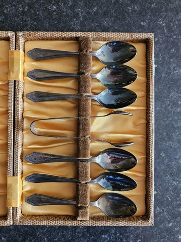 Set silver plated sugar - of,