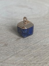 Natural Gemstone Pendant Gold Plated Lapis Lazuli Tiger’s Eye Jade Amethyst