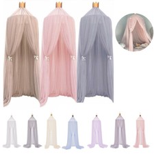 Kids Girls Bed Canopy Mosquito Net Tulle Yarn Round Dome Tent Beddroom Decor UK