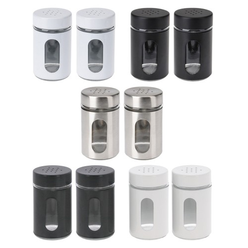 Salt and pepper shakers pots - salt,